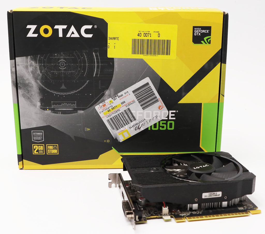 Zotac GeForce GTX 1050 Mini 2GB Grafikkarte GDDR5 DVI HDMI DP
