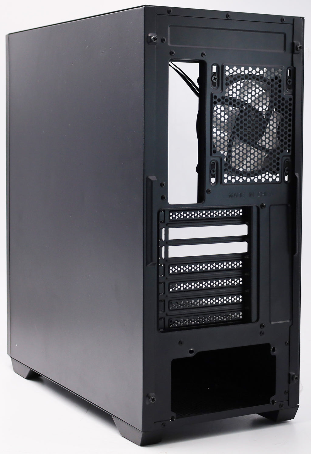 BoostBoxx Hero Airflow schwarz aRGB Beleuchtung mit Steuerung Glas Seitenteil