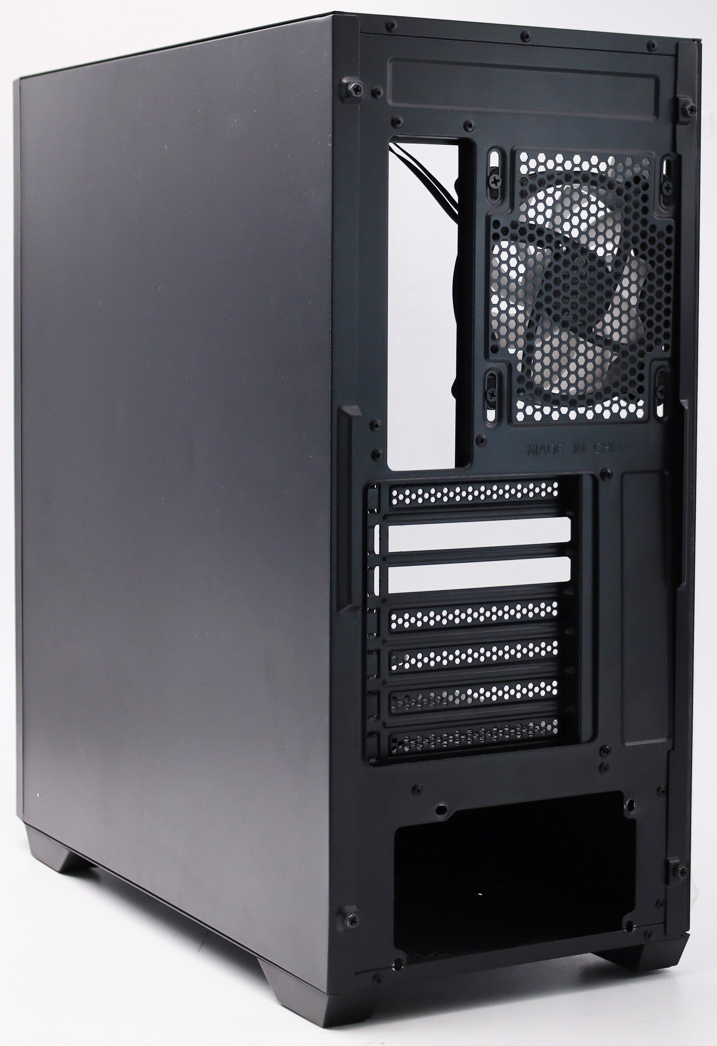 BoostBoxx Hero Airflow schwarz aRGB Beleuchtung mit Steuerung Glas Seitenteil