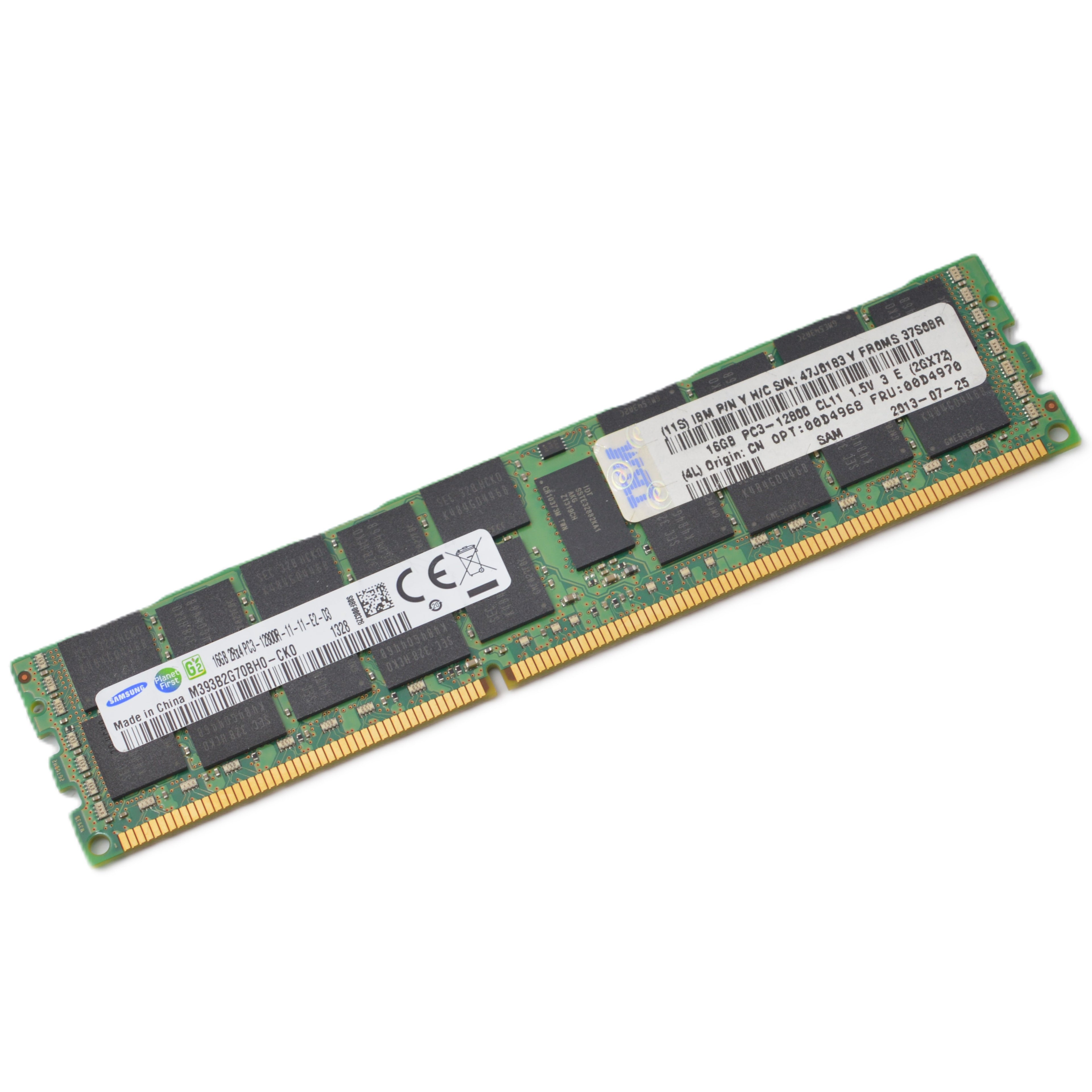 Samsung RDIMM 16GB, M393B2G70BH0-CK0, DDR3-1600, CL11-11-11, 2RX4, reg ECC
