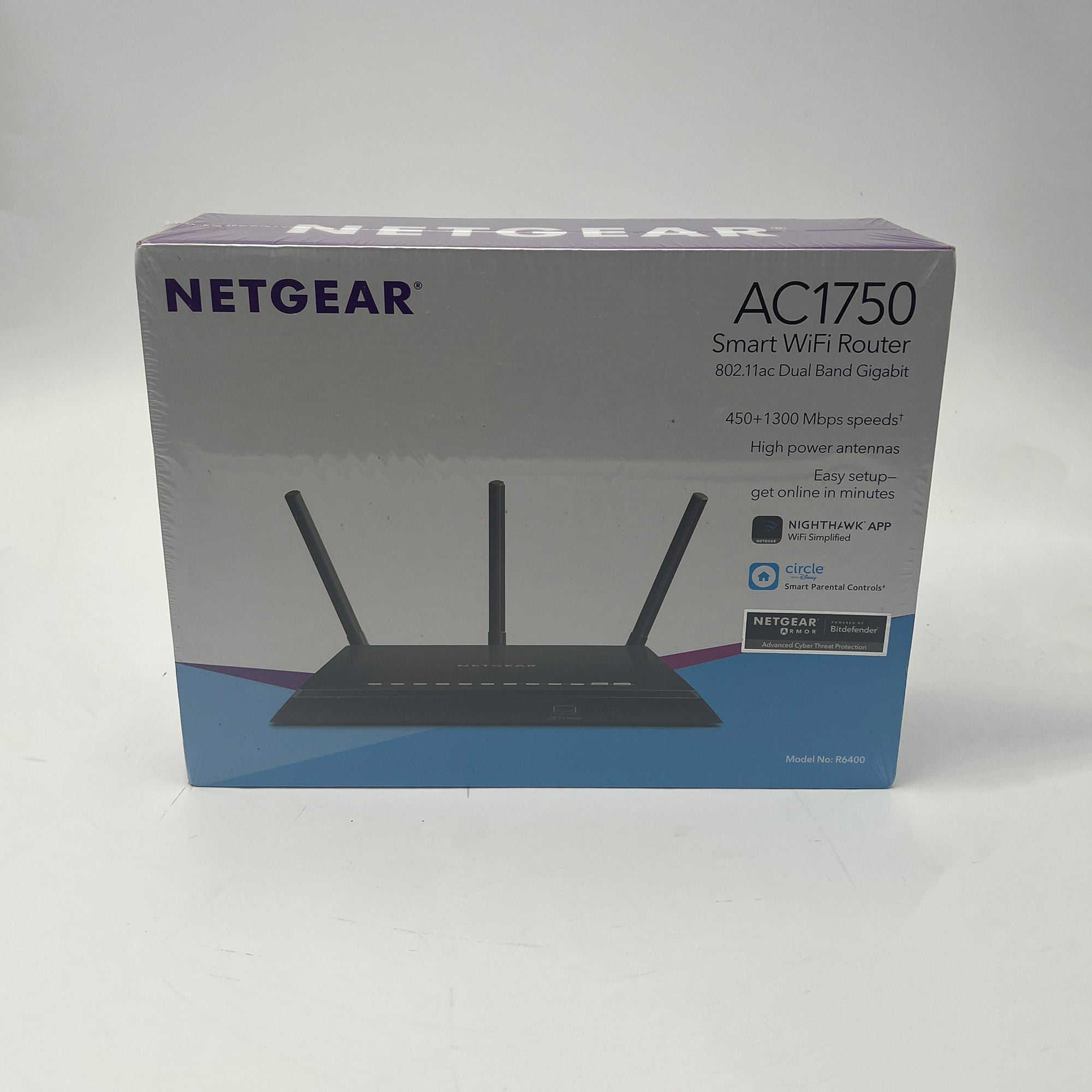 Netgear R6400 Gigabit WLAN Router Dual-Band AC1750, 802.11ac