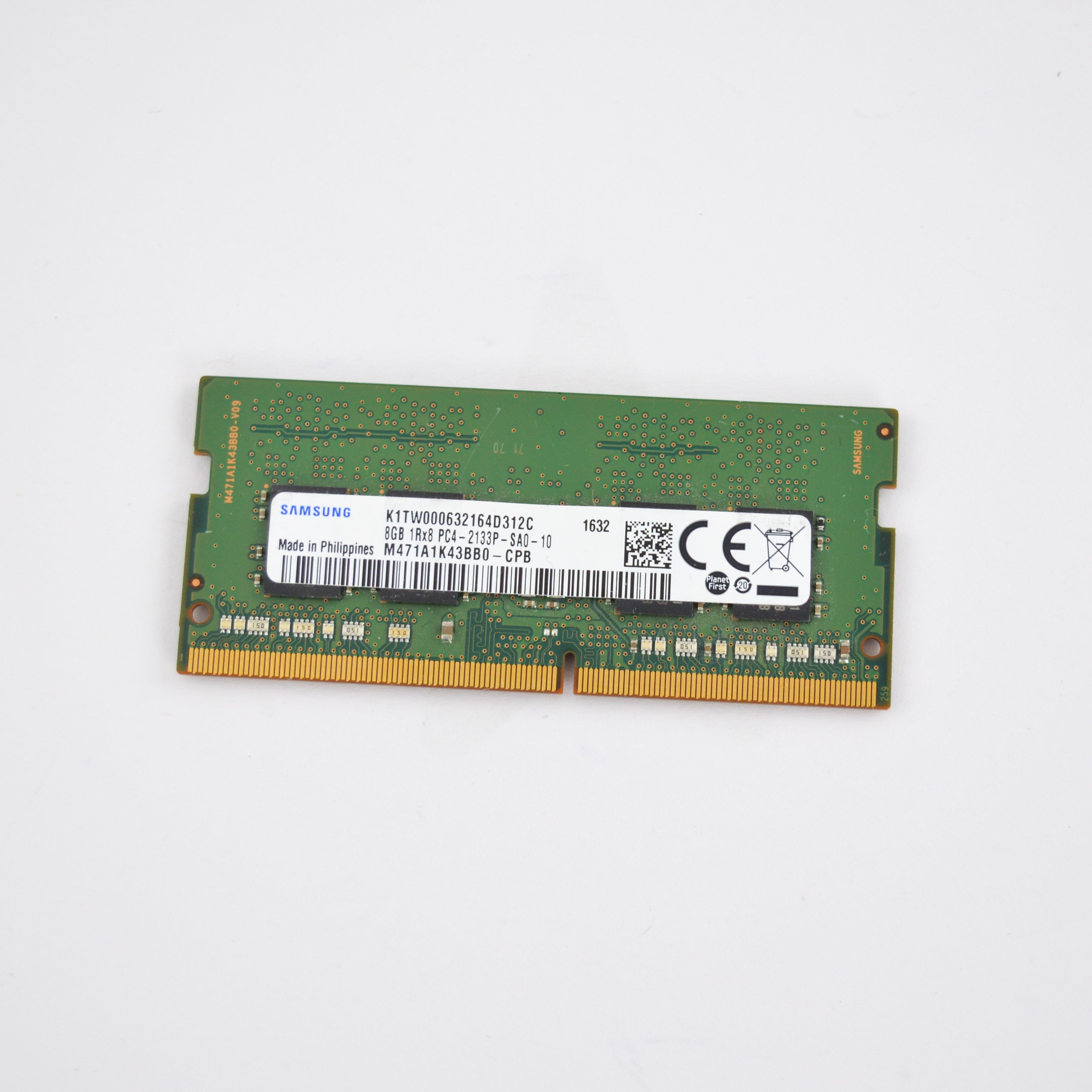 Samsung SO-DIMM 8GB, DDR4-2133 CL15-15-15 1RX8 M471A1K43BB0-CPB
