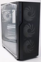 BoostBoxx Hero Airflow schwarz aRGB Beleuchtung mit Steuerung Glas Seitenteil
