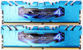 G.Skill RipJaws4 blau UDIMM 16GB RAM Kit DDR4-3000 CL15-16-16-35 Arbeitsspeicher