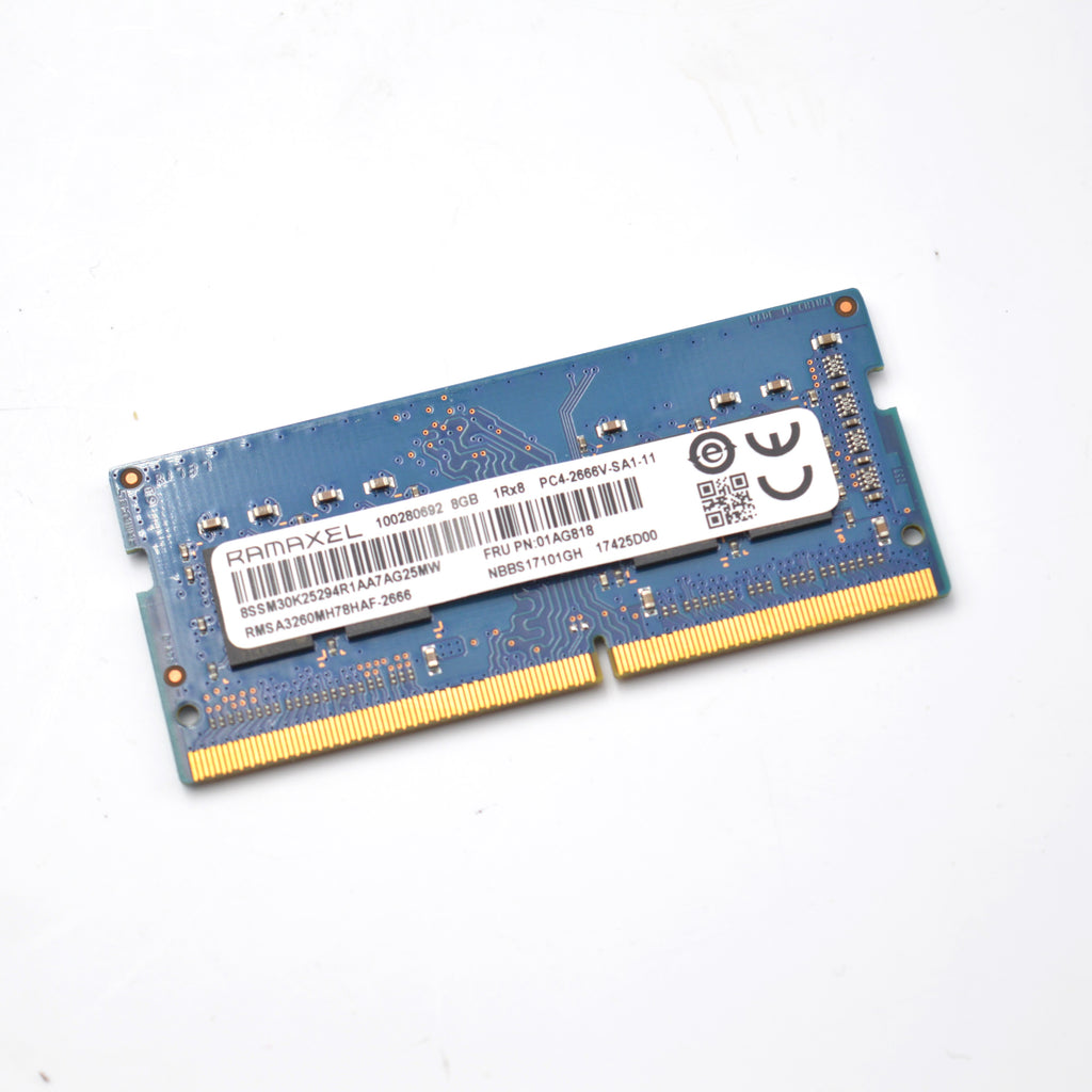 Ramaxel 8 GB RAM RMSA3260MH78HAF-2666 DDR4 SODIMM PC4-21300S 2666Mhz 1Rx8 1,2V