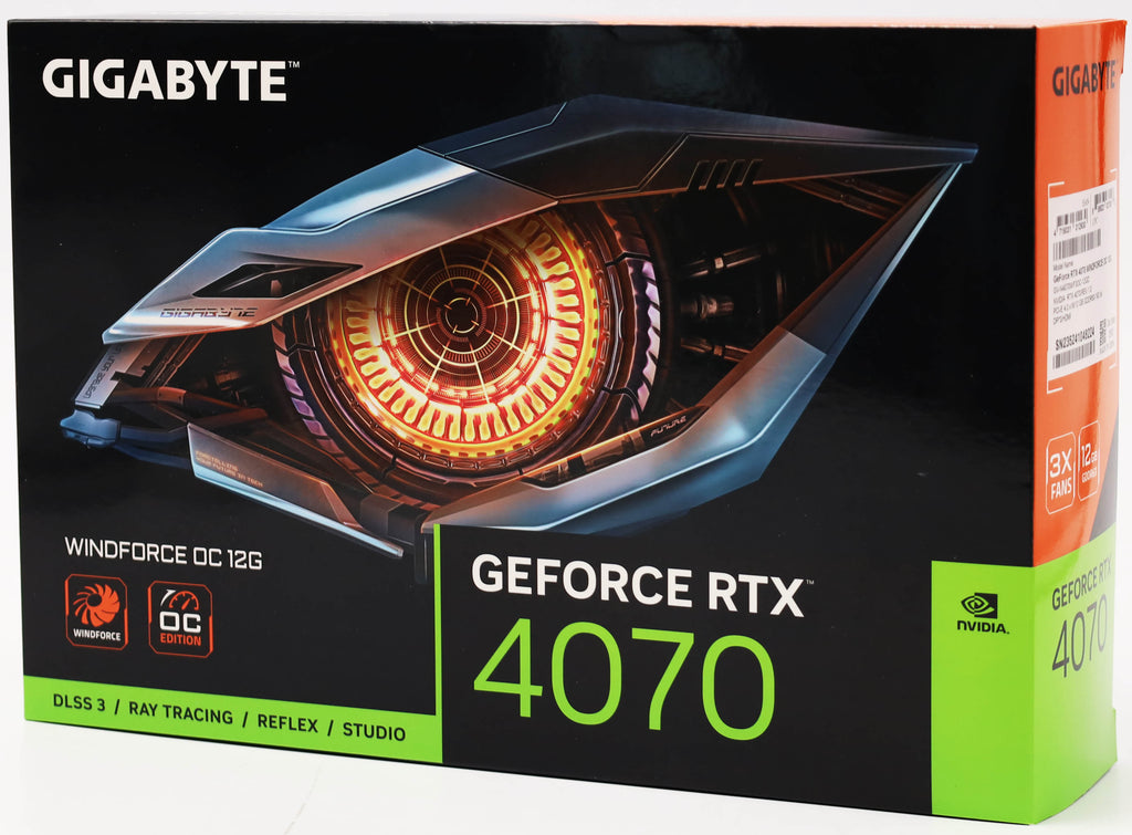 GIGABYTE GeForce RTX 4070 WINDFORCE OC 12GB Grafikkarte 12GB DDRX6 21Gbps