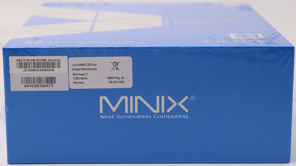 MINIX Z150-0dB Mini-PC mit Intel N150 3.60 GHz Prozessor 16GB RAM 512GB SSD