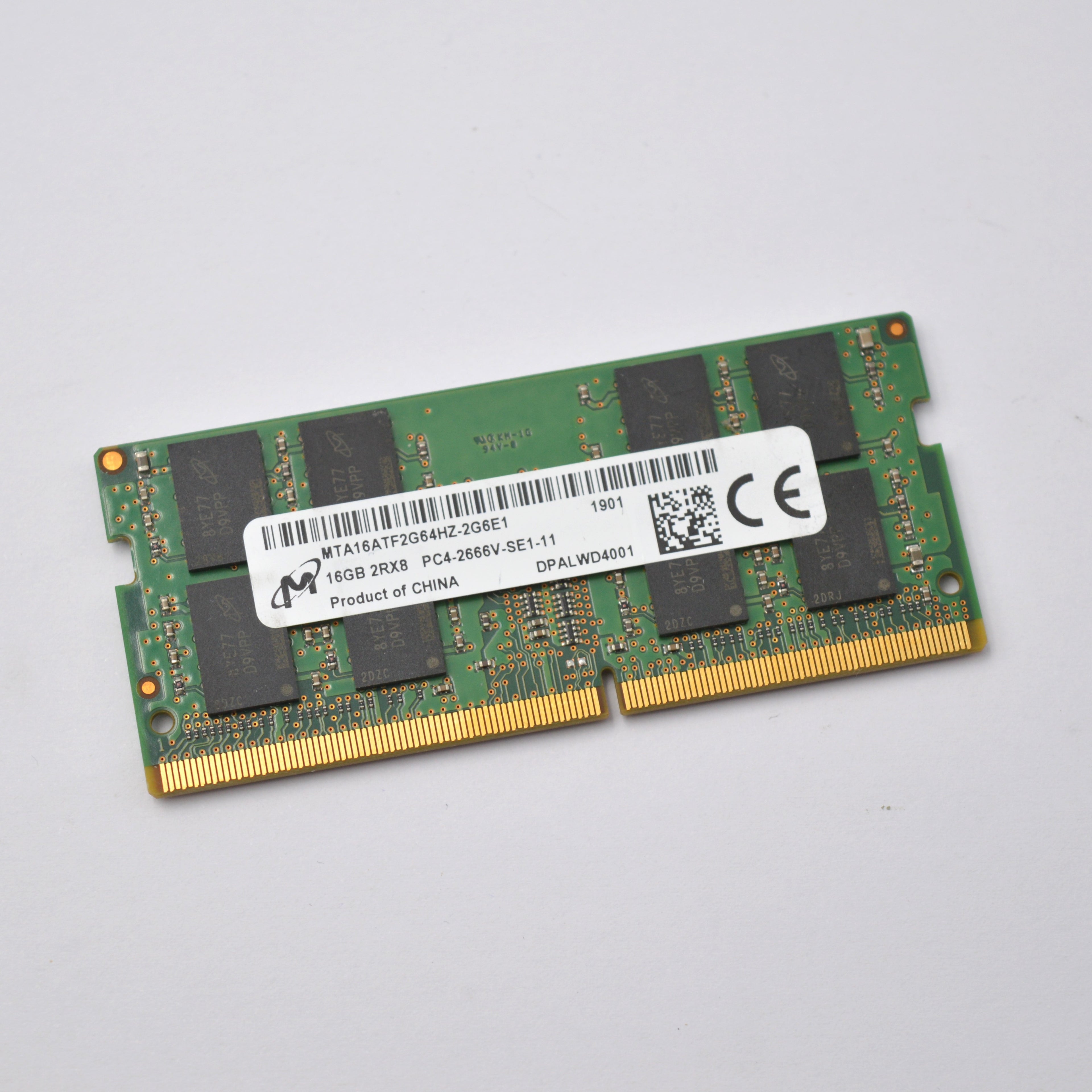 Micron SO-DIMM 16GB, DDR4-2666, CL19-19-19, MTA16ATF2G64HZ-2G6E1