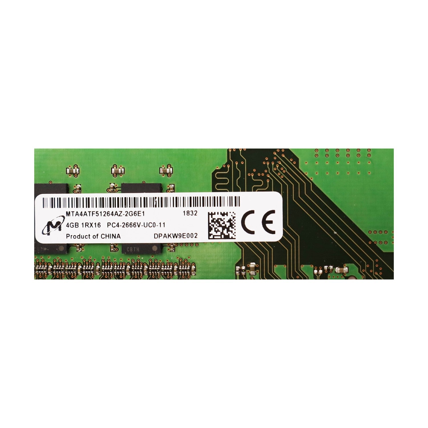 Micron UDIMM 4GB RAM Modul DDR4-2133 CL15 1RX8 Arbeitsspeicher