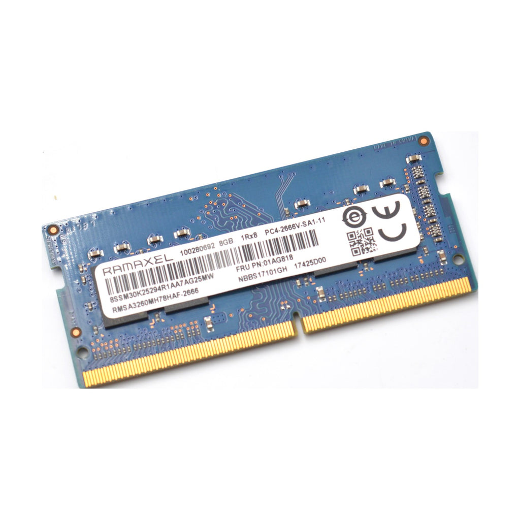 Ramaxel 8 GB RAM RMSA3260MH78HAF-2666 DDR4 SODIMM PC4-21300S 2666Mhz 1Rx8 1,2V
