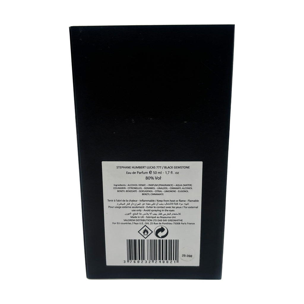 Stephane Humbert Lucas Collection 777 Black Gemstone Eau de Parfum Spray 50 ml