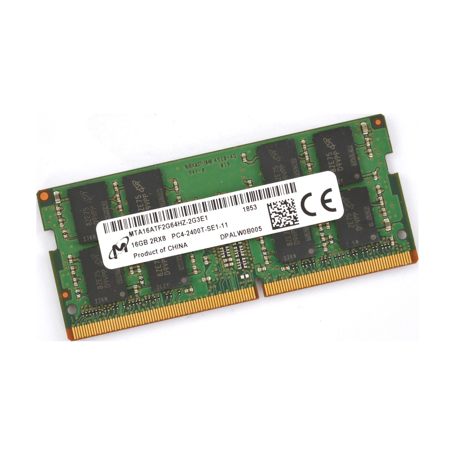 Micron 16GB 2RX8 DDR4 PC4-19200 2400MHz Laptop RAM MTA16ATF2G64HZ-2G3E1