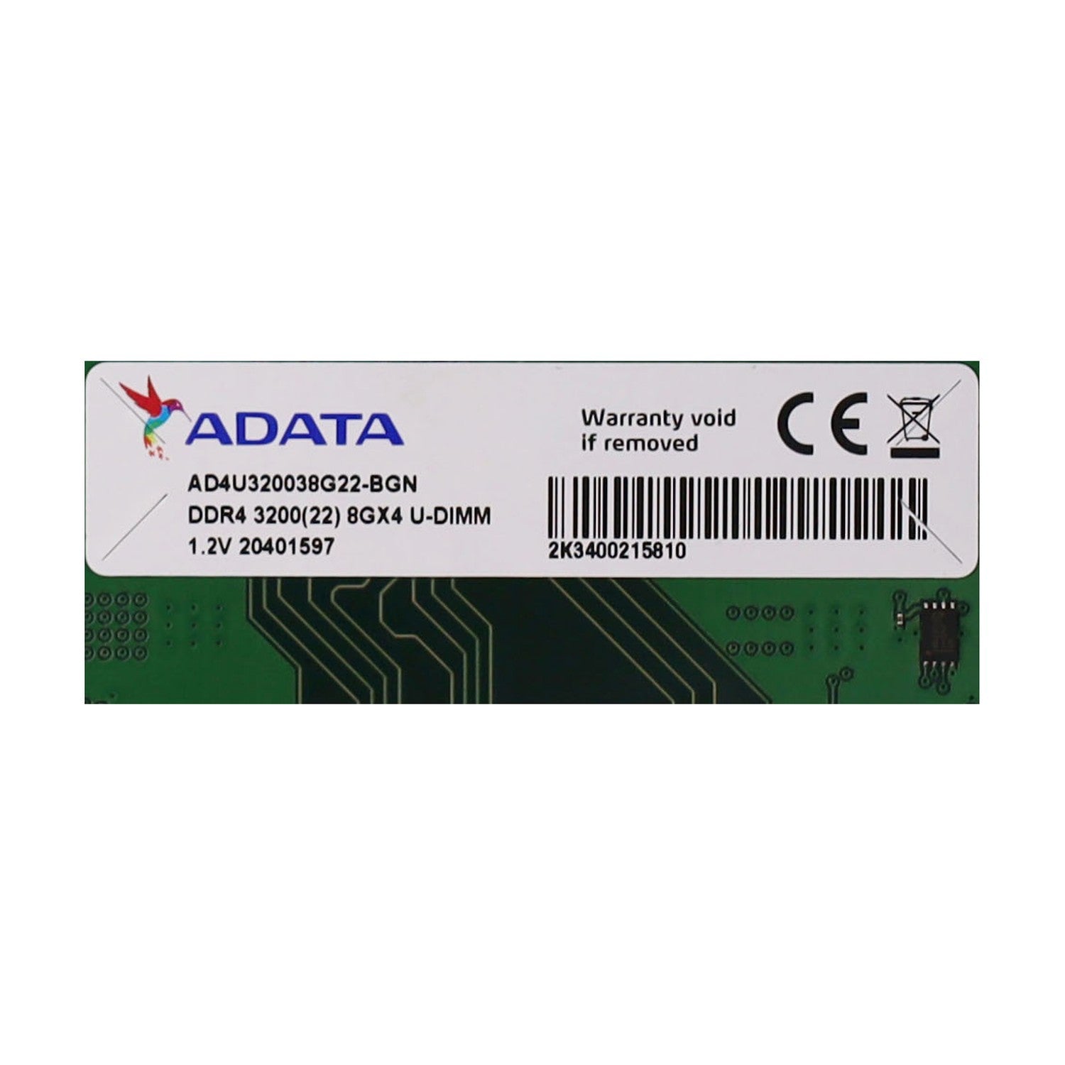 ADATA Premier UDIMM 8GB RAM Arbeitsspeicher DDR4-3200 CL22 1RX8 tray