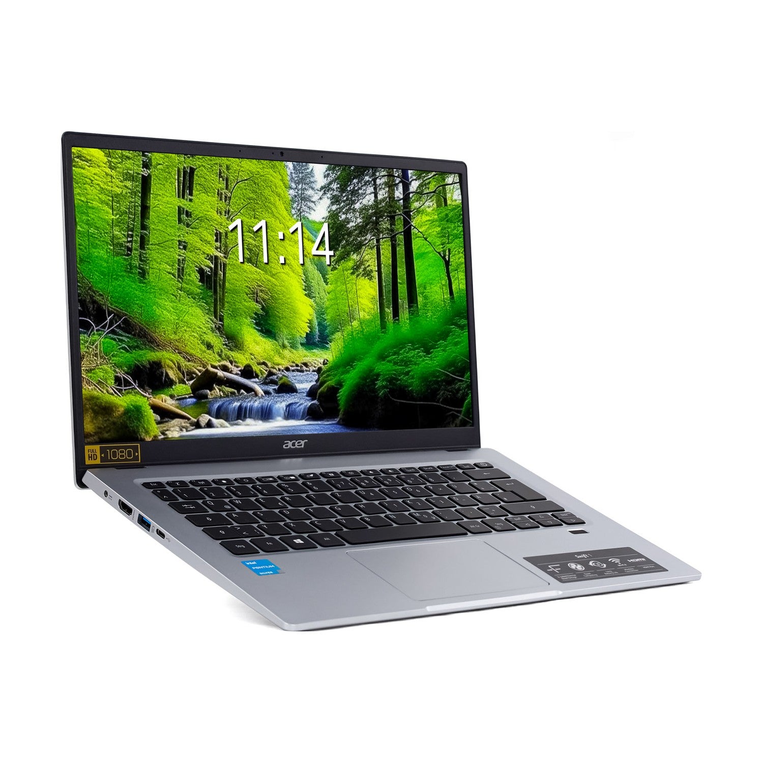 Acer Swift 1 SF114-34-P3WR Pentium 14" N6000 8GB RAM 256GB SSD silber