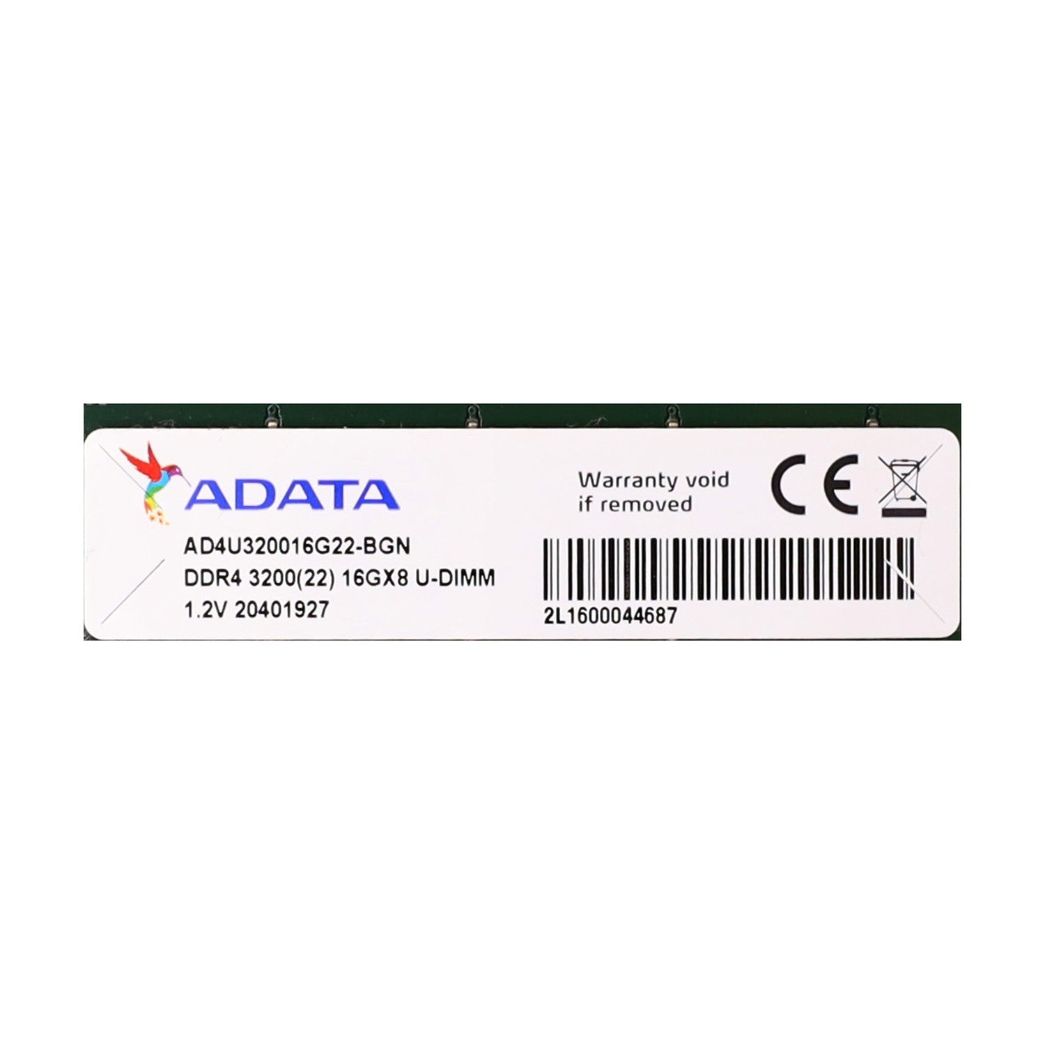 ADATA Premier 16GB RAM DDR4-3200 PC4-25600U DIMM Arbeitsspeicher