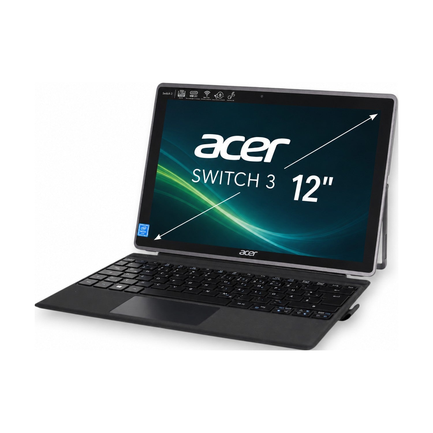 Acer Switch 3 SW312-31-N17H1 12,2" FHD Touch 4GB 64GB Pentium N4200 Pen