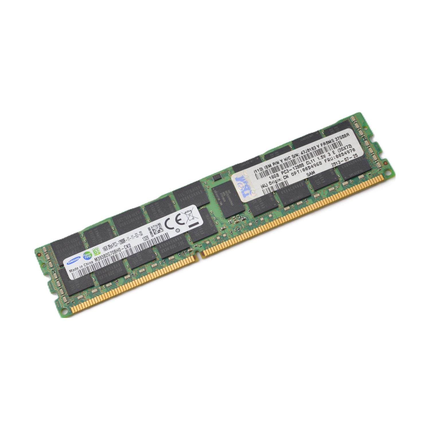 Samsung RDIMM 16GB, M393B2G70BH0-CK0, DDR3-1600, CL11-11-11, 2RX4, reg ECC