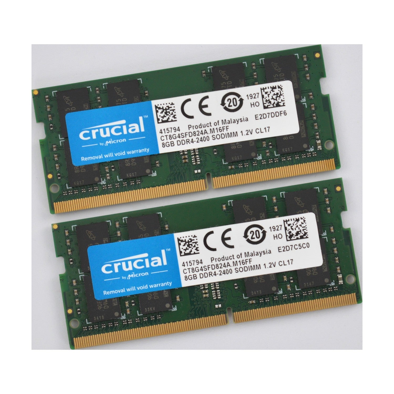Crucial SO-DIMM 16GB Kit DDR4-2400, CL17-17-17 2RX8 CT2K8G4SFD824A