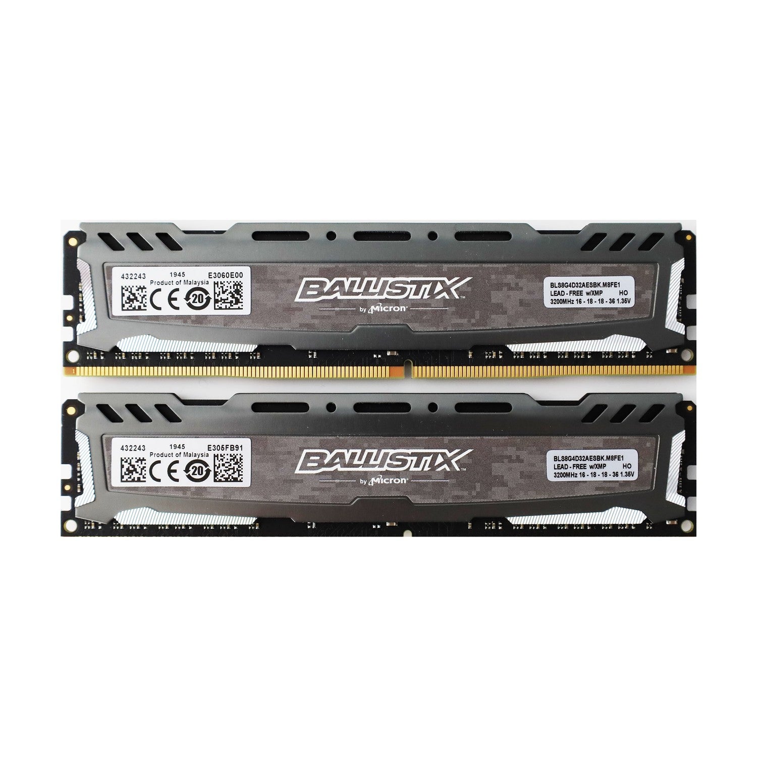 Crucial Ballistix Sport LT grau DIMM Kit 16GB RAM DDR4-3200 CL16-18-18