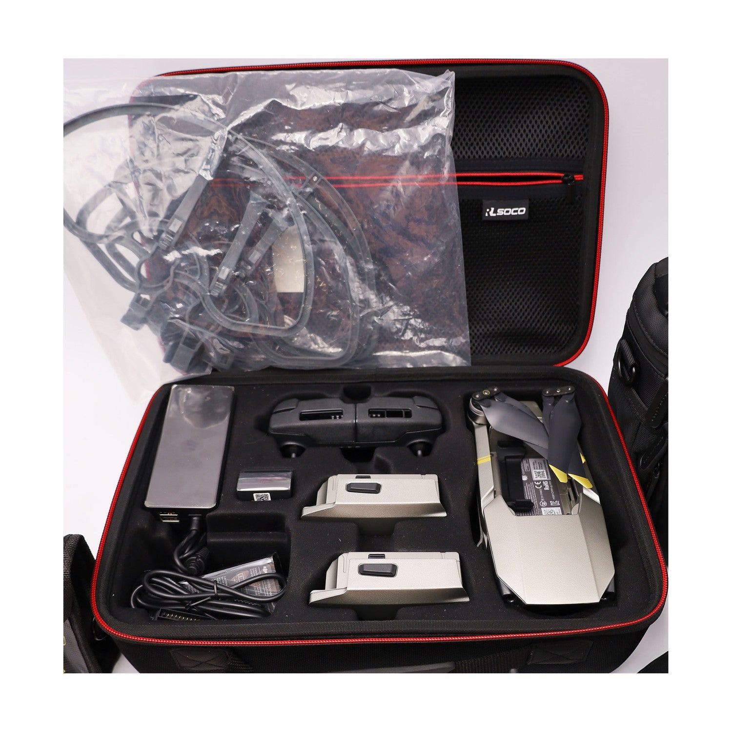 DJI Mavic Pro Platinum Fly More Combo - Drohne mit 4K Full-HD Videokamera