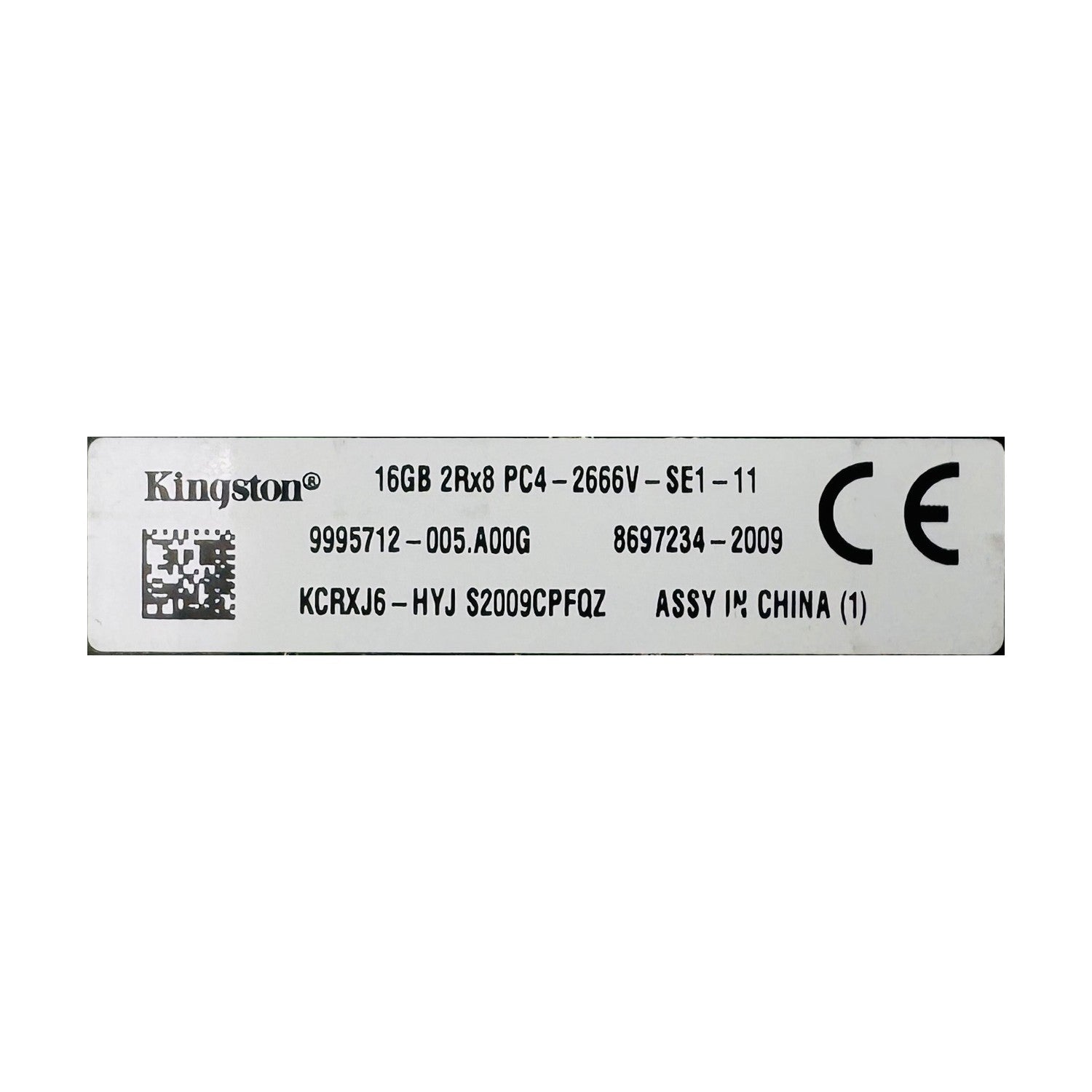 Kingston 16GB DDR4 RAM 2Rx8 PC4-2666V Arbeitsspeicher