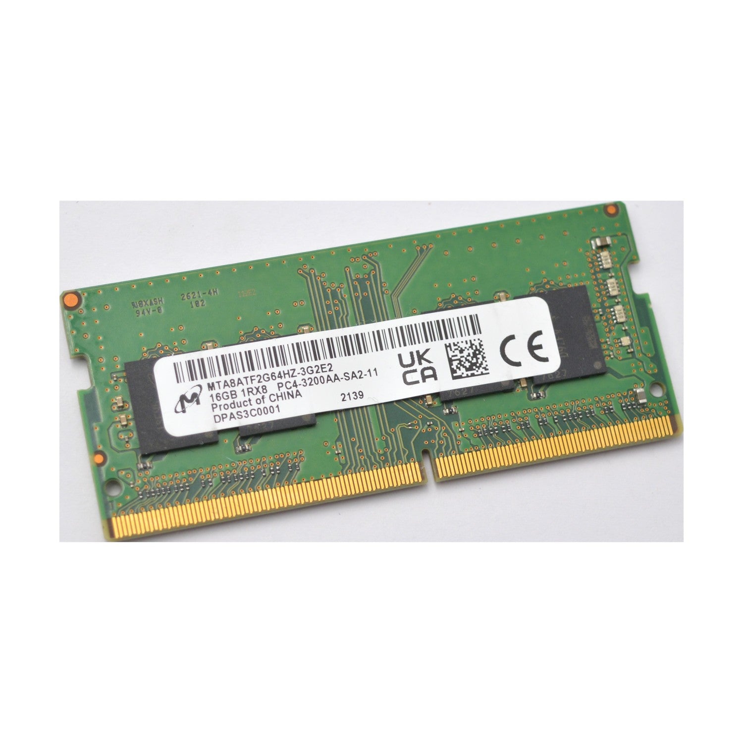 Micron 16GB DDR4 Laptop RAM 3200MHz PC4-25600 260pin SoDimm MTA8ATF2G64HZ-3G2E2