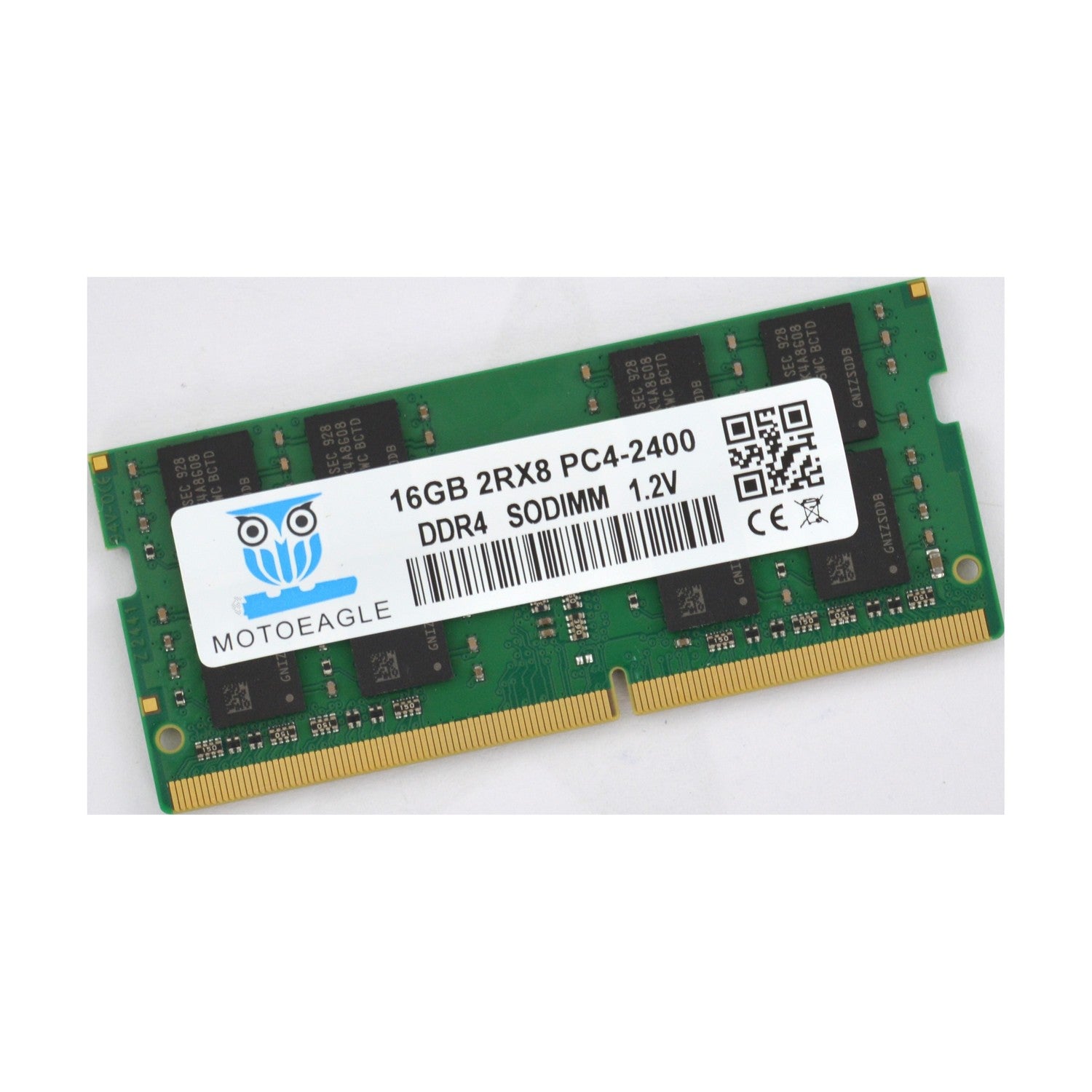 Motoeagle 16GB DDR4 2400MHz SODIMM 2RX8 PC4-19200 CL17 Non-ECC Laptop RAM