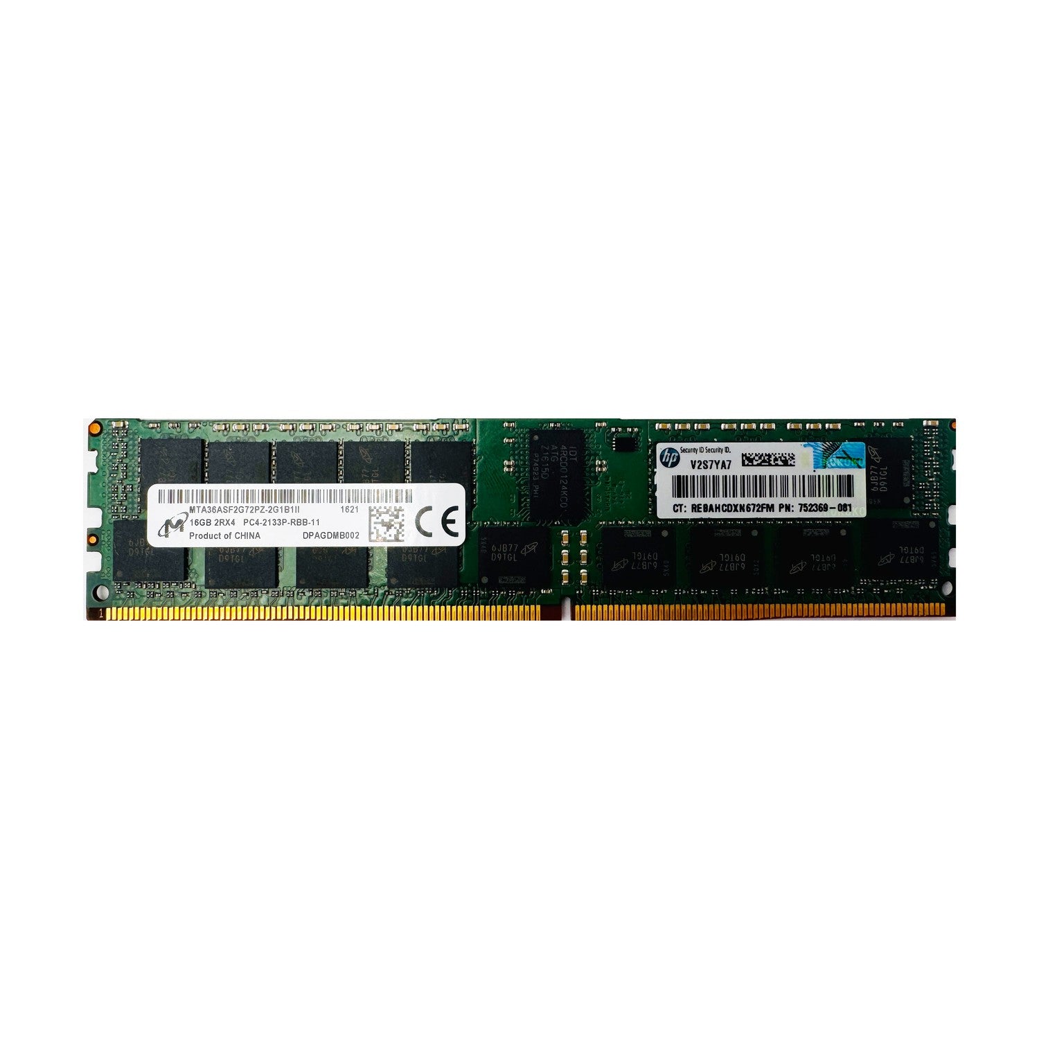 Micron 16GB PC4-2133P-R DDR4 REG ECC 2RX4 Speicher RDIMM MTA36ASF2G72PZ-2G1B1II