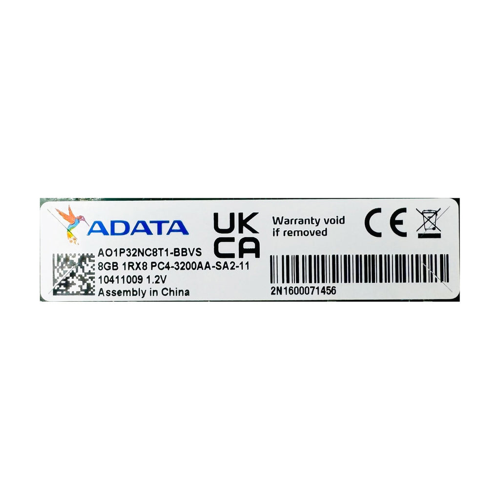 ADATA 8GB DDR4 (PC4-25600) SO-DIMM RAM Arbeitsspeicher AO1P32NC8T1