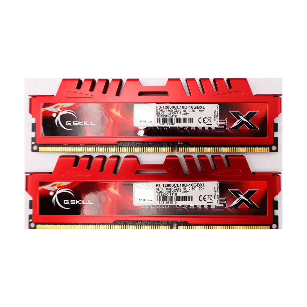 G.Skill RipJawsX rot UDIMM 16GB Kit DDR3-1600 CL10-10-10-30 2x8GB RAM Speicher