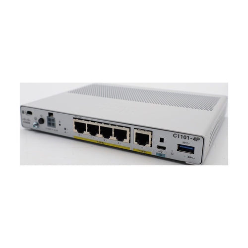Cisco C1101-4P Integrated Services Router mit 4 Gigabit Ethernet (GbE)-Ports