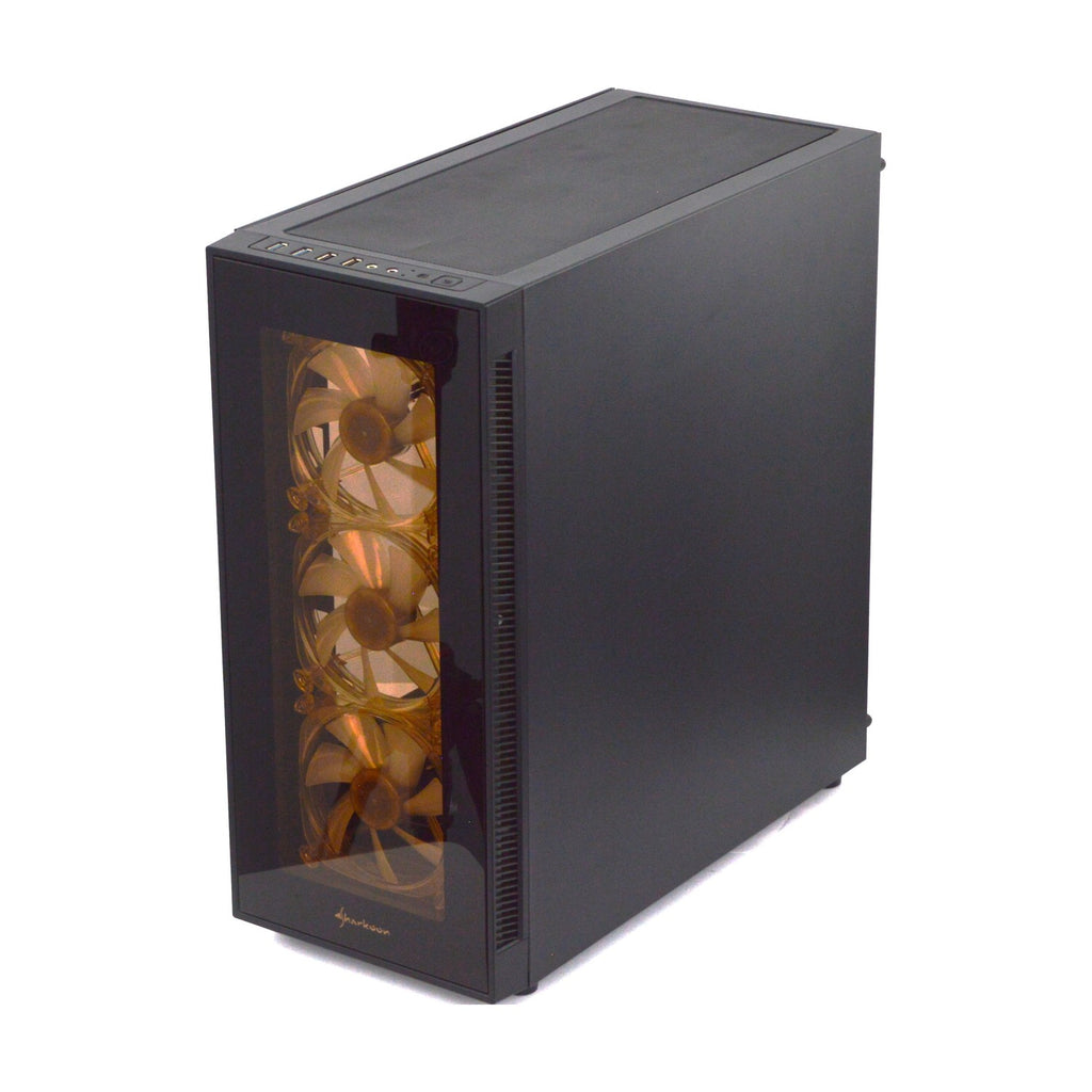 Sharkoon TG5 Pro RGB ATX Gaming PC Gehäuse Glas 4x ARGB Lüfter Schwarz