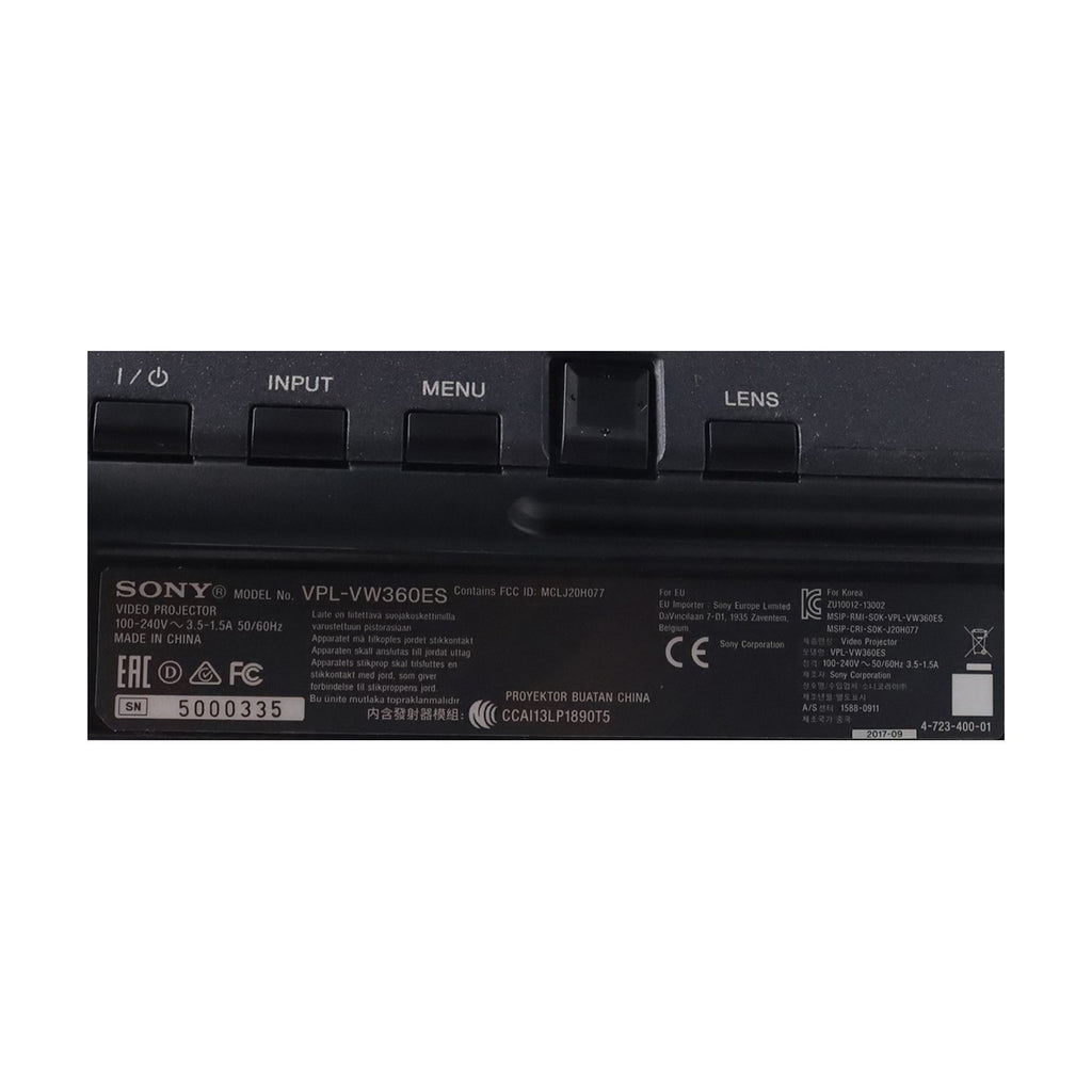 Sony VPL-VW360ES Schwarz Projektor Beamer 4K 4096x2160 HDMI HDR