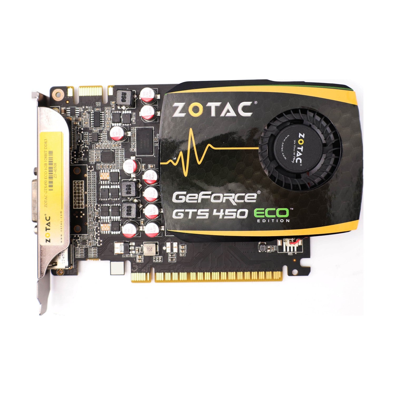 ZOTAC GeForce GTS 450 ECO 1GB DDR3 DVI HDMI DP Grafikkarte