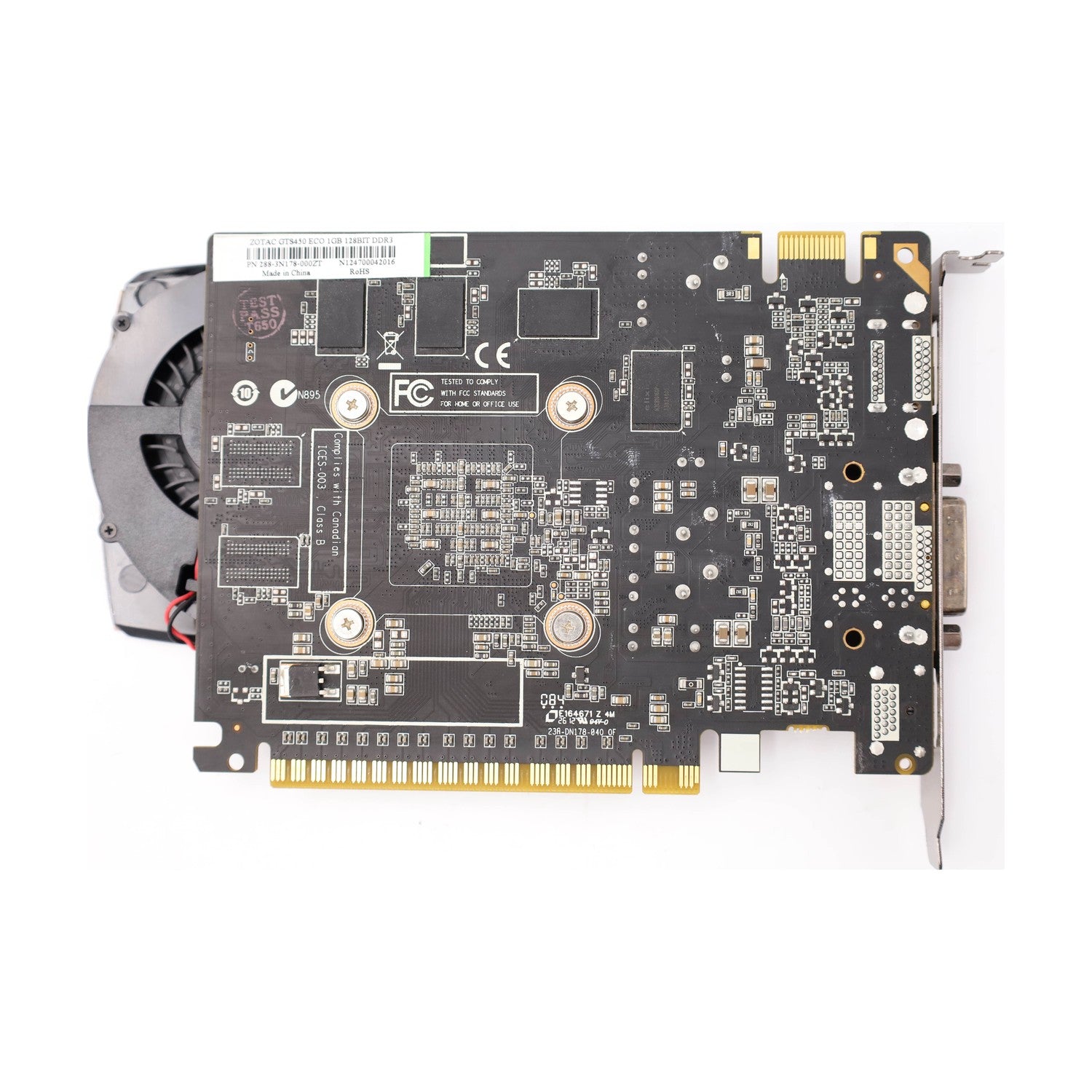 ZOTAC GeForce GTS 450 ECO 1GB DDR3 DVI HDMI DP Grafikkarte