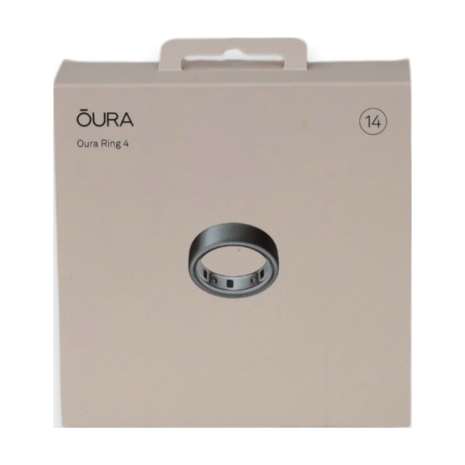 Oura Ring 4 Brushed Silver Gr. 14 Smart Ring Fitness Tracker Titan