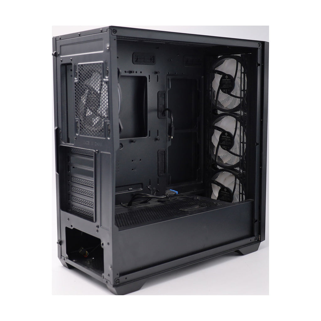 BoostBoxx Hero Airflow schwarz aRGB Beleuchtung mit Steuerung Glas Seitenteil