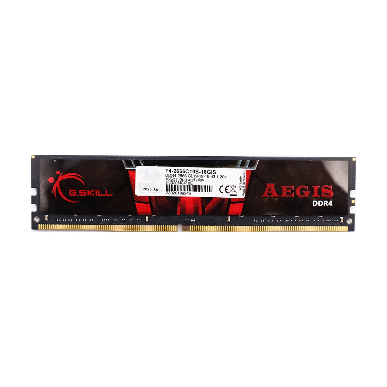 G.Skill Aegis DIMM 16GB DDR4 2666MHz Arbeitsspeicher RAM  F4-2666C19S-16GIS