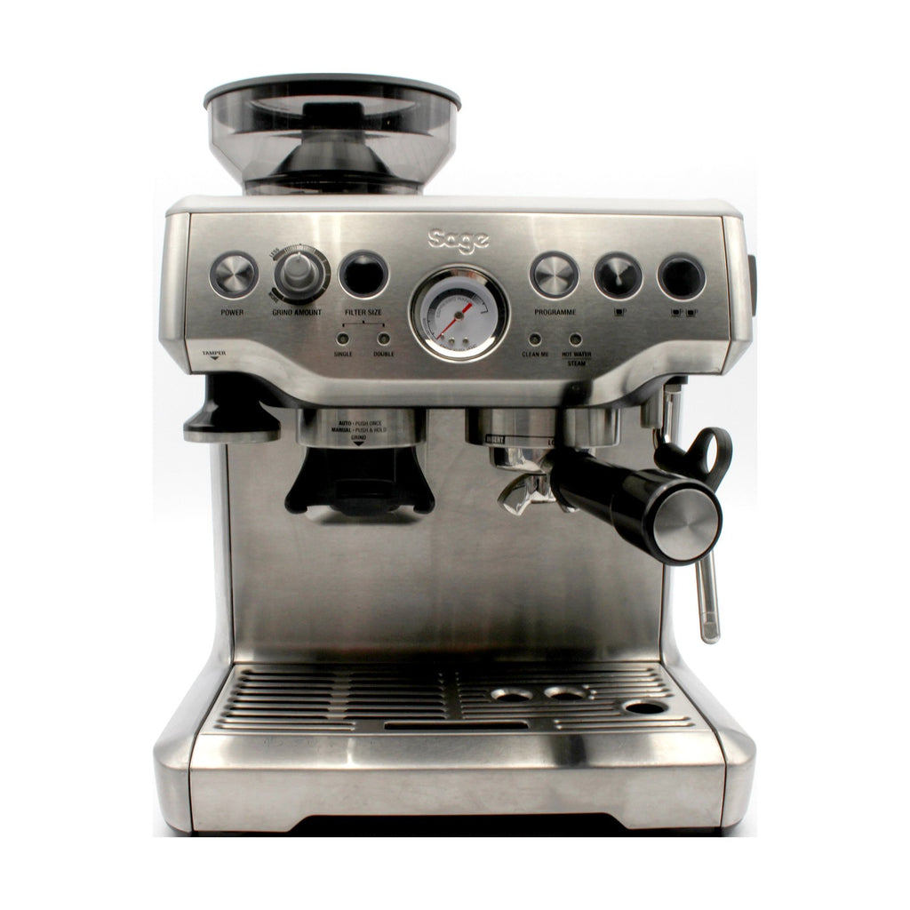 Sage The Barista Express  Espressomaschine mit manuellem Milchaufschäumer.