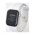 Apple Watch Series 8 GPS 41mm Aluminium silber mit Sportarmband weiß