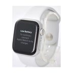 Apple Watch Series 8 GPS 41mm Aluminium silber mit Sportarmband weiß
