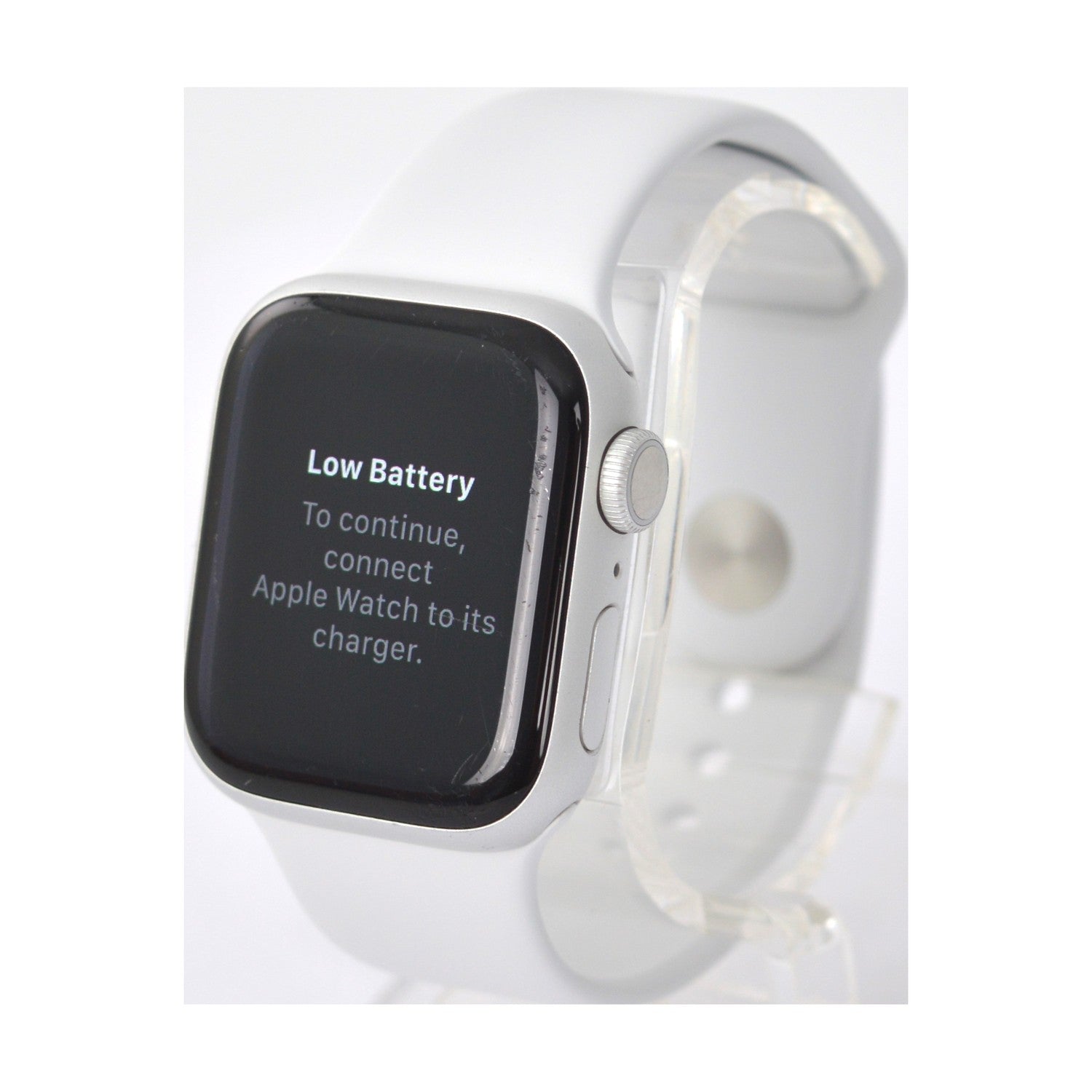 Apple Watch Series 8 GPS 41mm Aluminium silber mit Sportarmband weiß