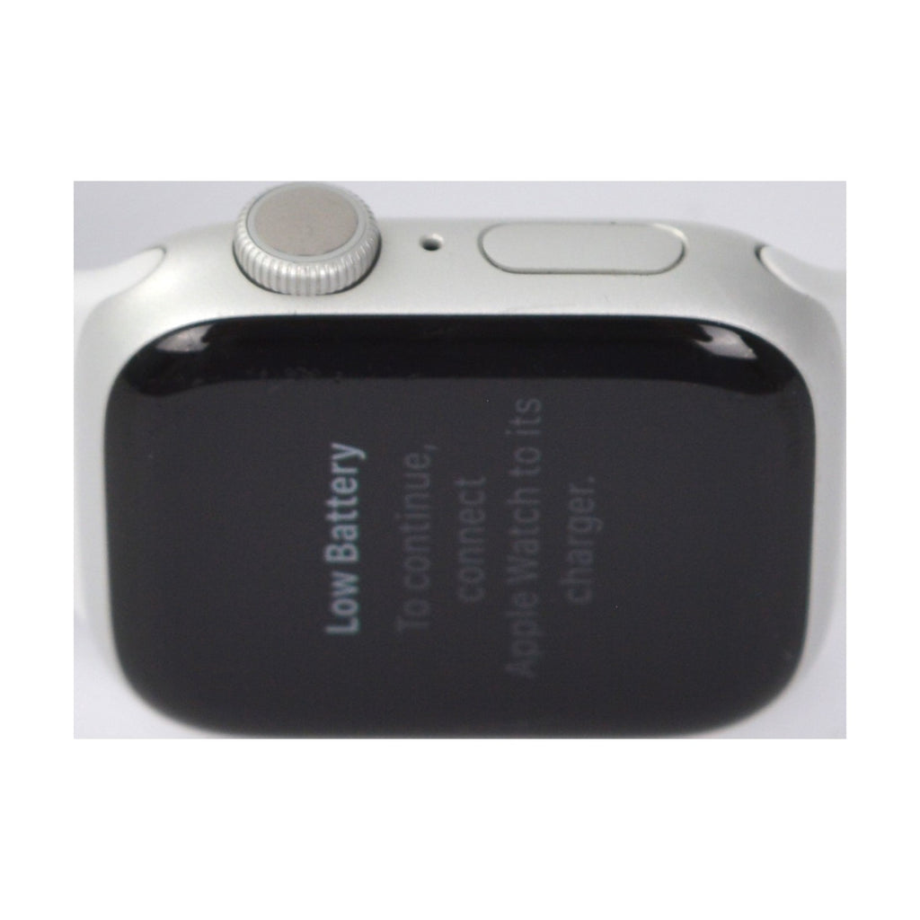 Apple Watch Series 8 GPS 41mm Aluminium silber mit Sportarmband weiß
