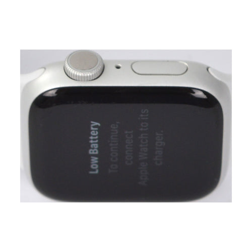 Apple Watch Series 8 GPS 41mm Aluminium silber mit Sportarmband weiß