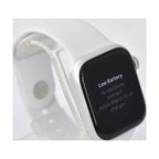 Apple Watch Series 8 GPS 41mm Aluminium silber mit Sportarmband weiß