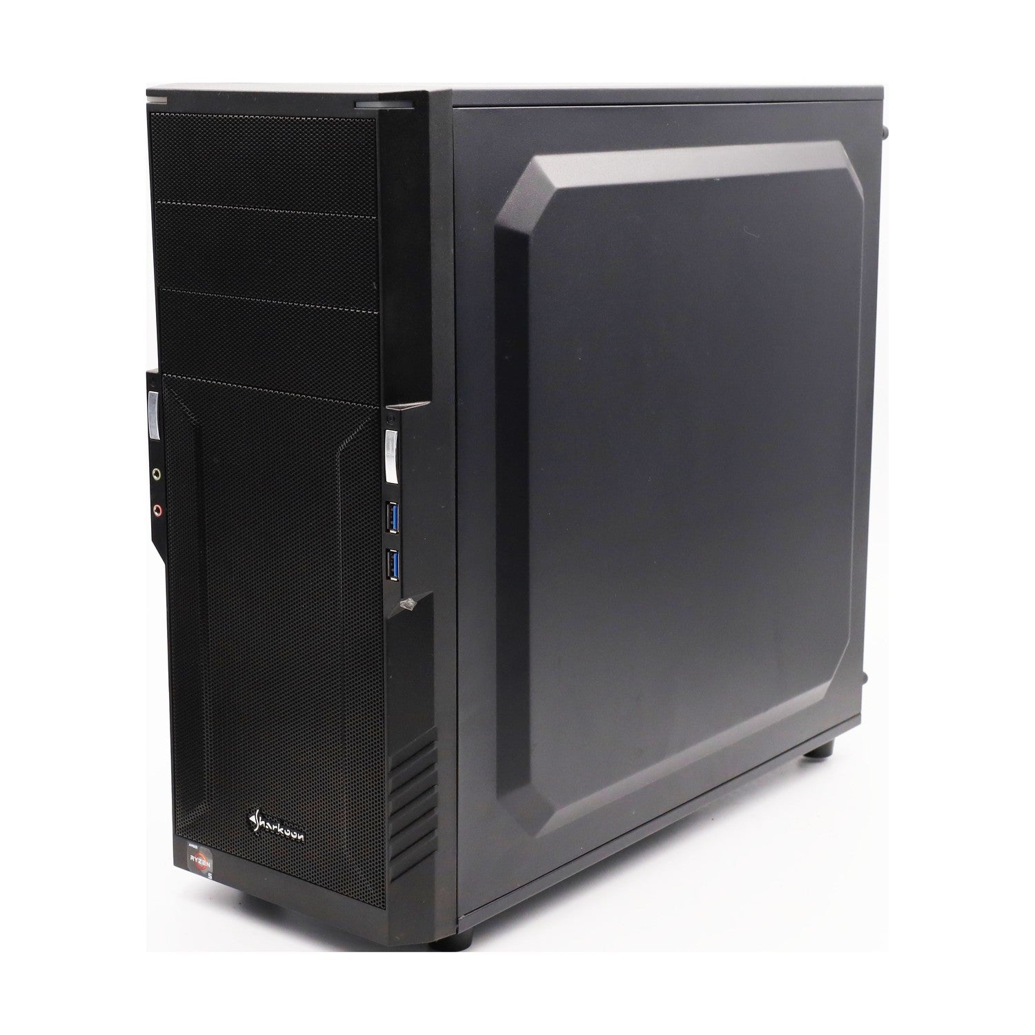 Sharkoon T3-V PC-Gehäuse Schnellverschlüsse 1x 120-mm-LED-Lüfter vorinstalliert