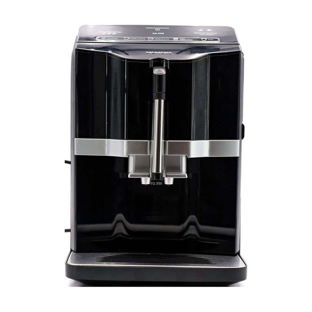 Siemens Kaffeevollautomat EQ.300 TI351509DE, für viele Kaffeespezialitäten, Milchaufschäumer, Keramikmahlwerk, OneTouch-Funktion, Heißwasserfunktion, Antikalk,