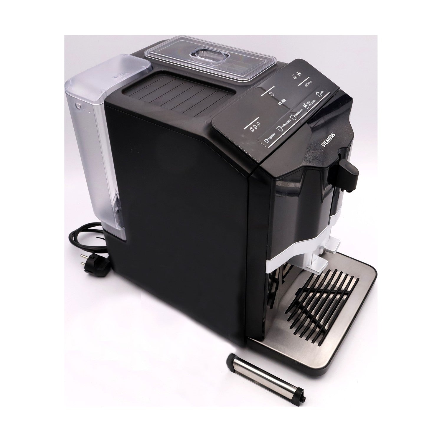 Siemens Kaffeevollautomat EQ.300 TI351509DE, für viele Kaffeespezialitäten, Milchaufschäumer, Keramikmahlwerk, OneTouch-Funktion, Heißwasserfunktion, Antikalk,