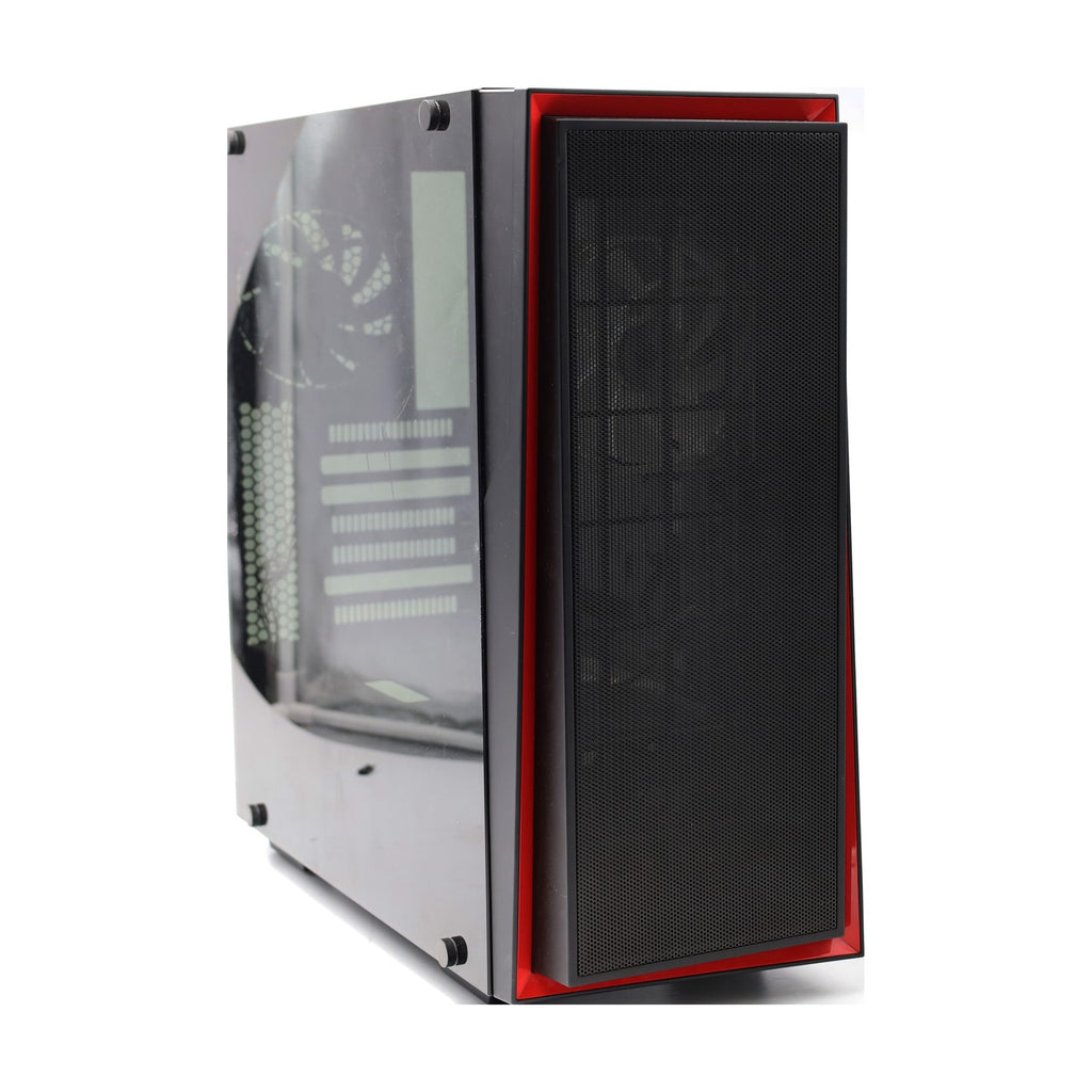 SilverStone SST-RL06BR-PRO Red Line Midi Tower Gaming Gehäuse rote LED Lüfter
