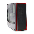 SilverStone SST-RL06BR-PRO Red Line Midi Tower Gaming Gehäuse rote LED Lüfter